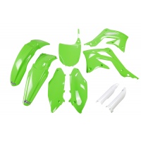 Full Plastic Kit green for Kawasaki KXF 450 (2012) - REPLICA PLASTICS - KAKIT217F-026 - Ufo Plast