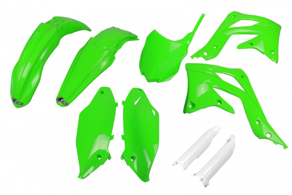 Full plastic kit Kawasaki - green - REPLICA PLASTICS - KAKIT220F-026 - UFO Plast