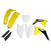 Full Plastic Kit OEM Color 11-12 for Suzuki RMZ 450 (2008-17) - REPLICA PLASTICS - SUKIT412F-999 - Ufo Plast