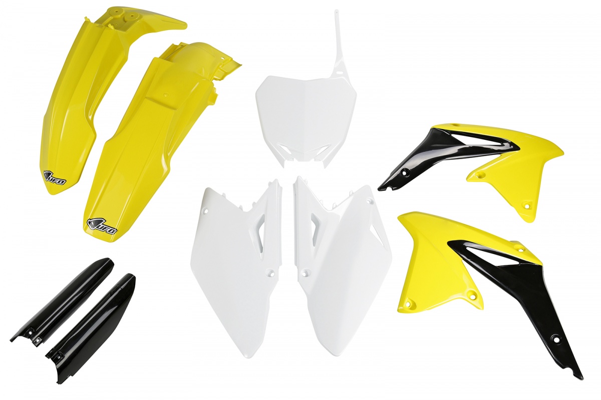 Full Plastic Kit OEM Color 11-12 for Suzuki RMZ 450 (2008-17) - REPLICA PLASTICS - SUKIT412F-999 - Ufo Plast