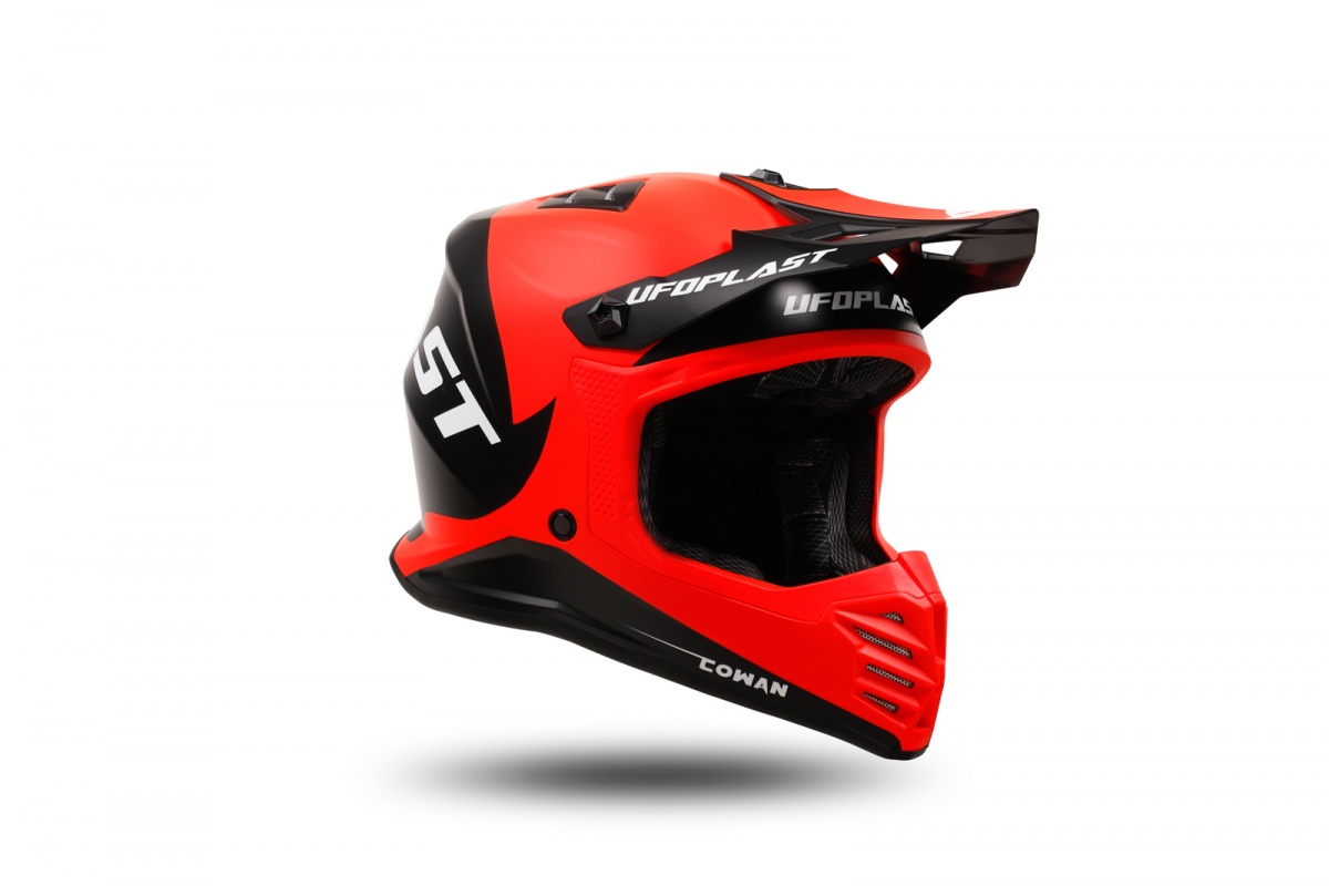 motocross Korey helmet for kids black and red - Helmets - HE13600-KB - Ufo Plast