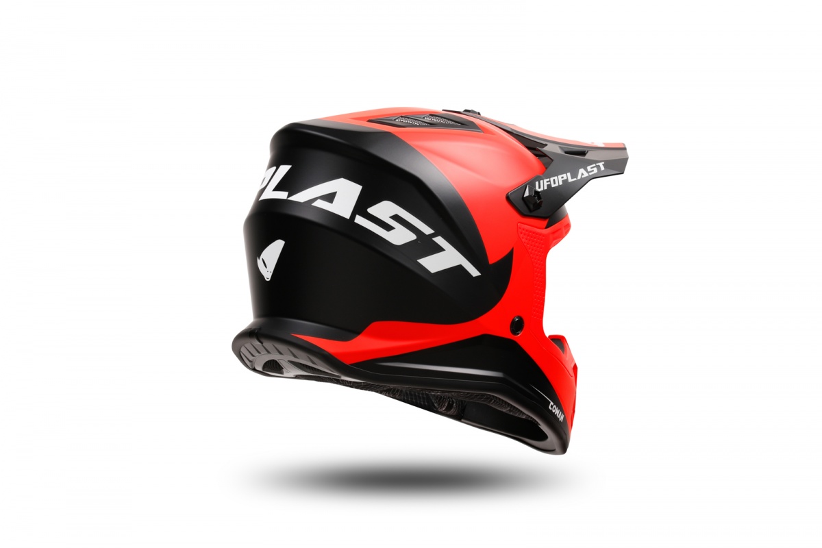 motocross Korey helmet for kids black and red - Helmets - HE13600-KB - Ufo Plast